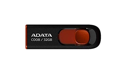 ADATA 32GB USB-Stick C008 Slider USB 2.0 schwarz rot
