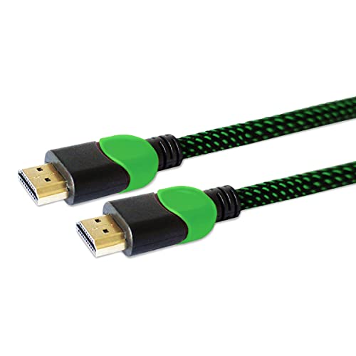 3.000 Meter Kabel Savio GCL-06 (HDMI M - HDMI M; 3m; kolor czarno-zielony)