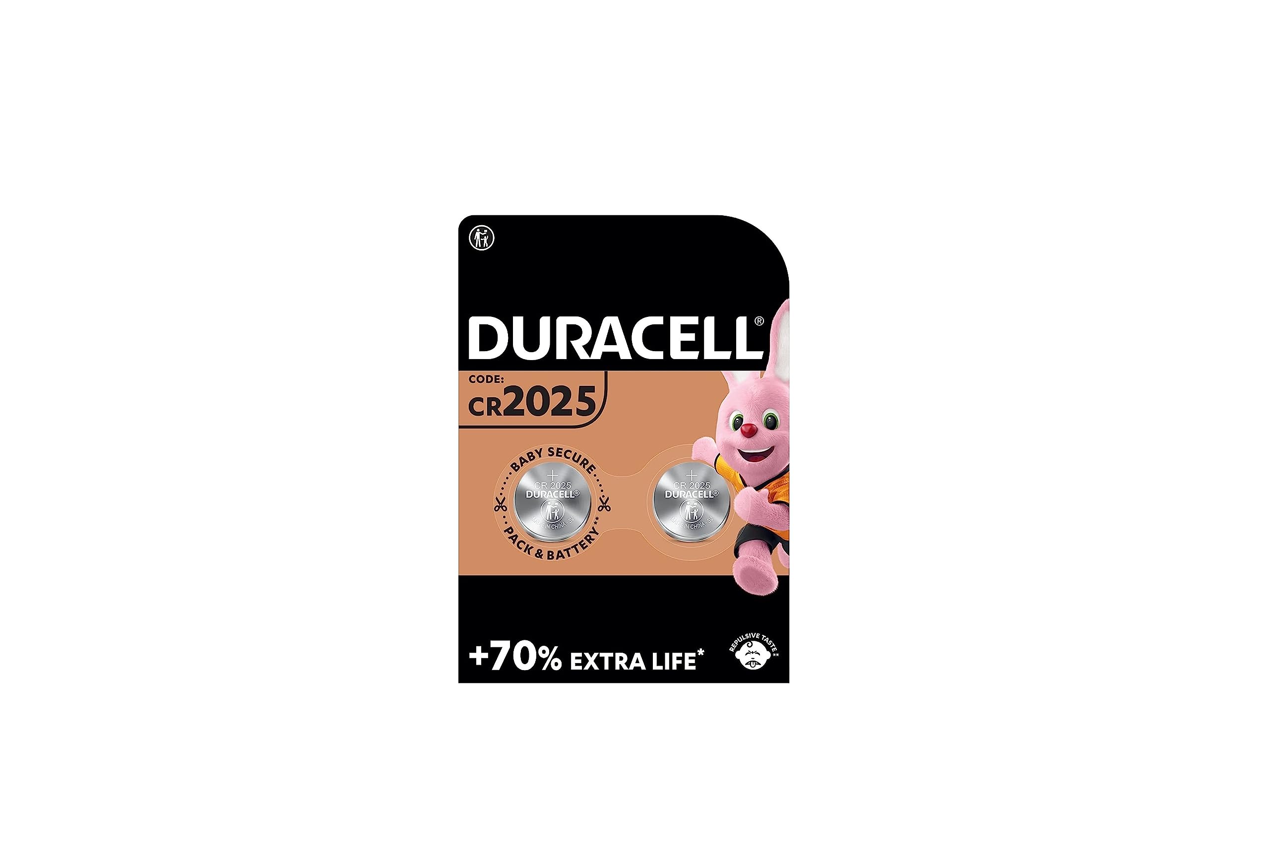 2 x Duracell CR 2025 (1 Blister mit 2 Batterien) 2 Batterien (CR 2025)